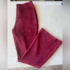 Guess Valore Red Flare Pants